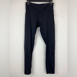 Mondetta size Small Women’s Black Side Pocket Athletic Active Leggings